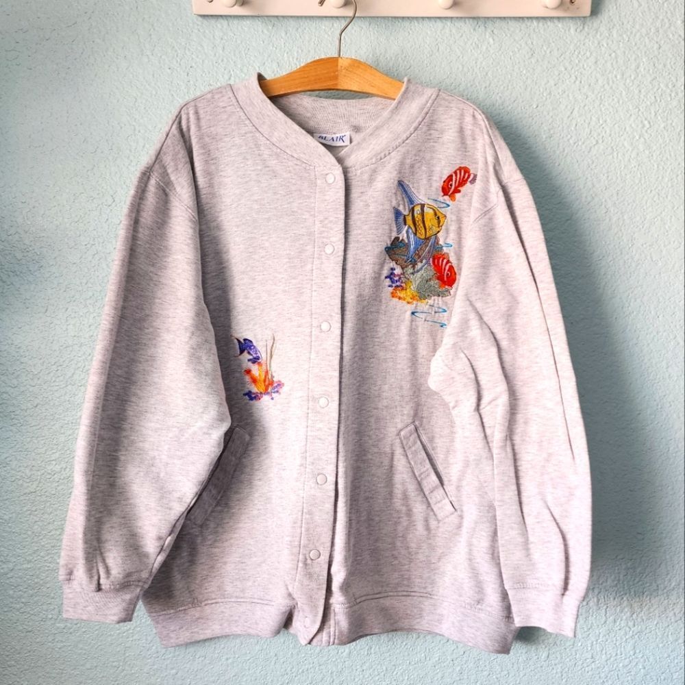 Blair vintage sweatshirt style loungewear adventure freestyle jacket
